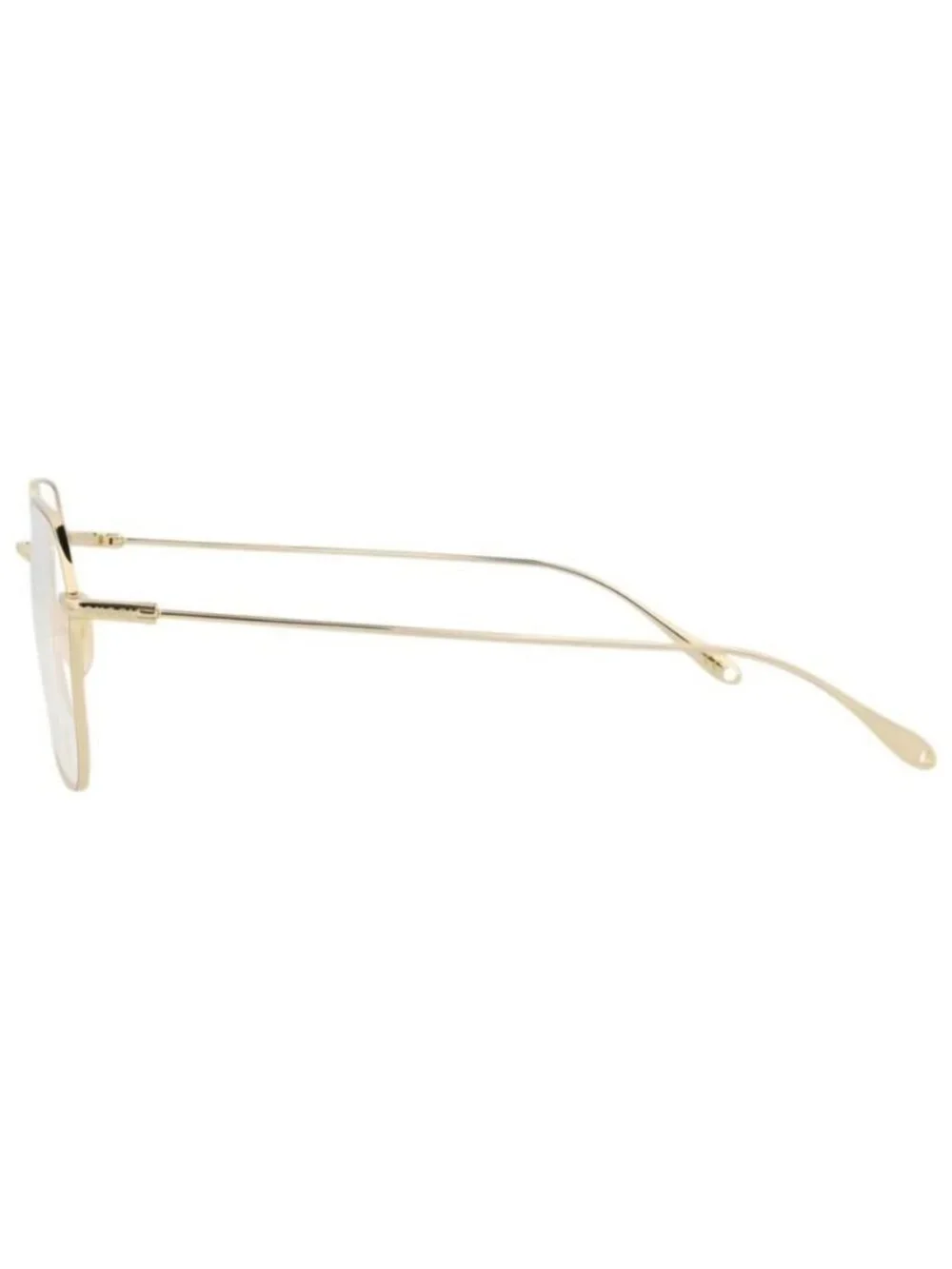 New Gucci Womens Square/Rectangle Gold Gold Transparent Fashion Designer Eyeglas